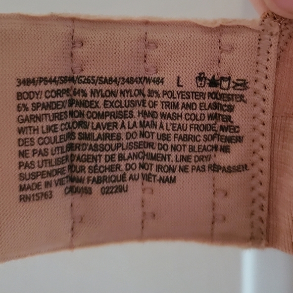 NWT Bali® Comfort Revolution® ComfortFlex Fit® Full-Coverage Wireless Bra 3484 L - Picture 6 of 9